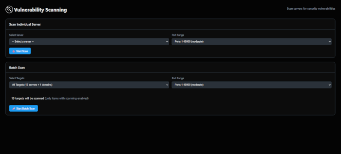 Vulnerability Scanning Screenshot